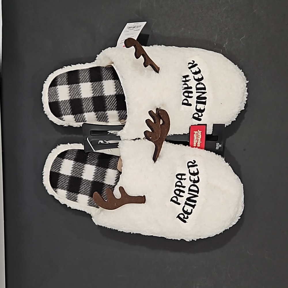 Jammies for Families Men's Christmas Slippers